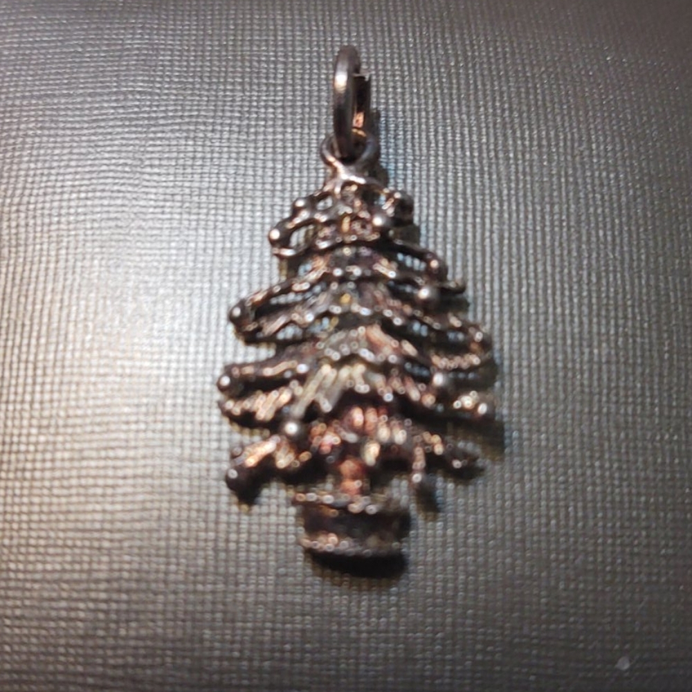Sterling Silver Christmas Tree Charm/Pendant